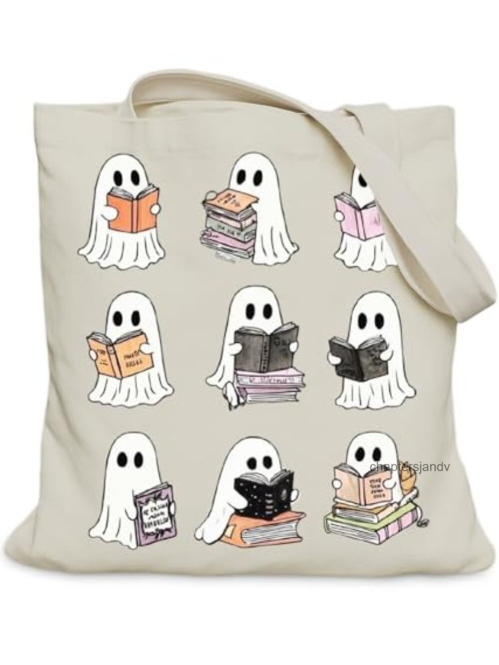 Book Lovers Canvas Tote Bag Medium with Inner Pocket Librarian Bookish Gift